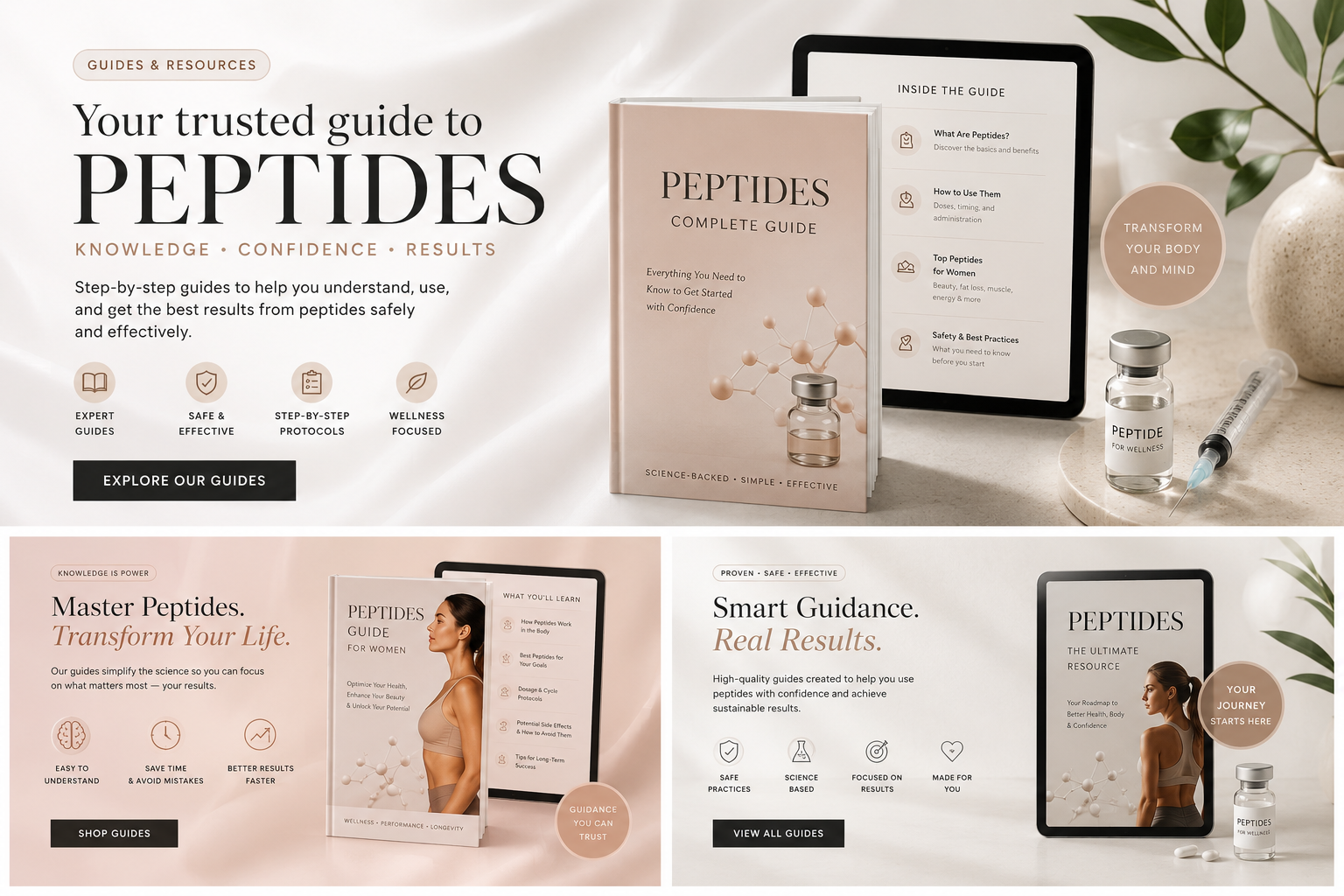 Peptides Complete Guide: the definitive peptides guide for women